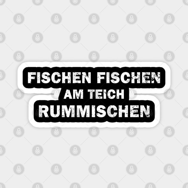 Angelhut Angelmütze Angeln Spruch Fischen Rute Sticker by FindYourFavouriteDesign